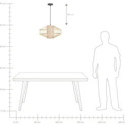 KARAJ - Hanglamp - Natuurlijk - Bamboe