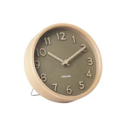 Karlsson - Tafelklok Pure Wood Grain - Mosgroen
