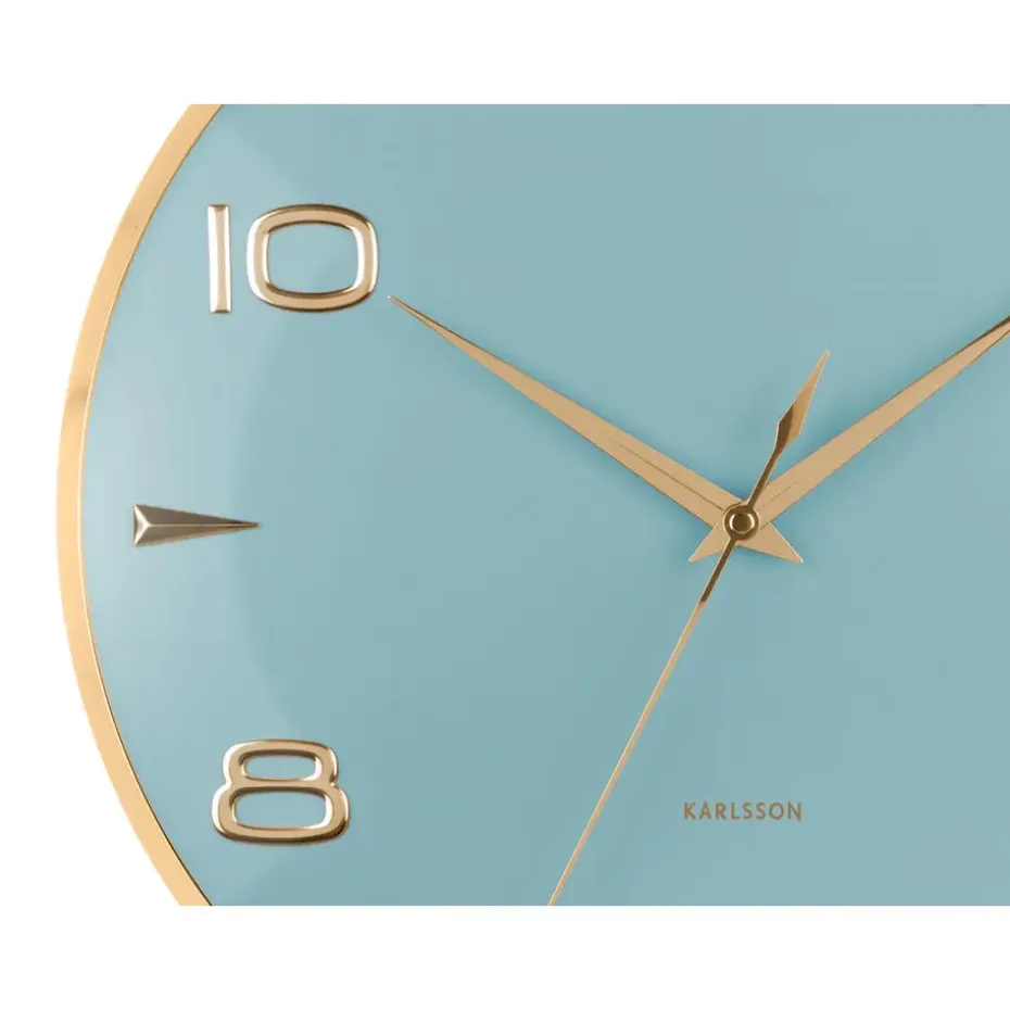 Karlsson - Wandklok Sienna Glow - Mistige blauw- Ø40,6cm