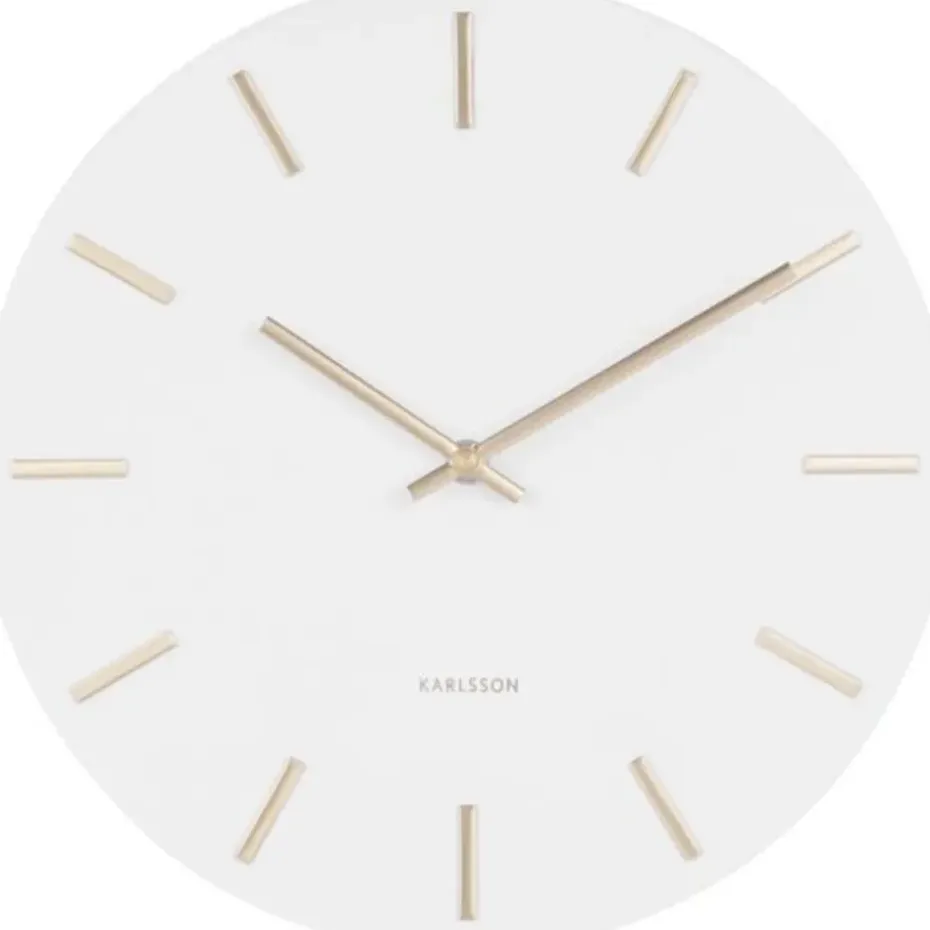 Karlsson wandklok Charm steel