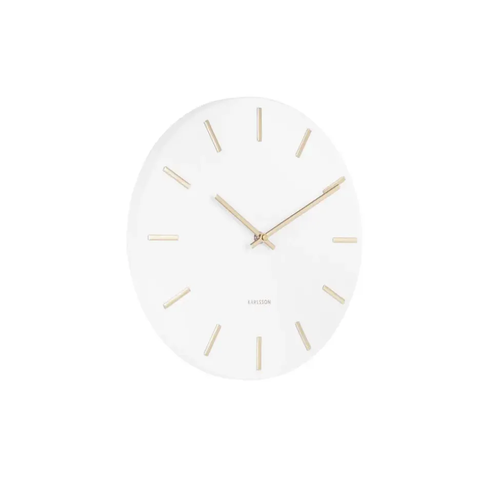 Karlsson wandklok Charm steel