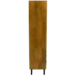 Kast Donkerbruin Mangohout - 110x40x180 - Metaal - Ubud