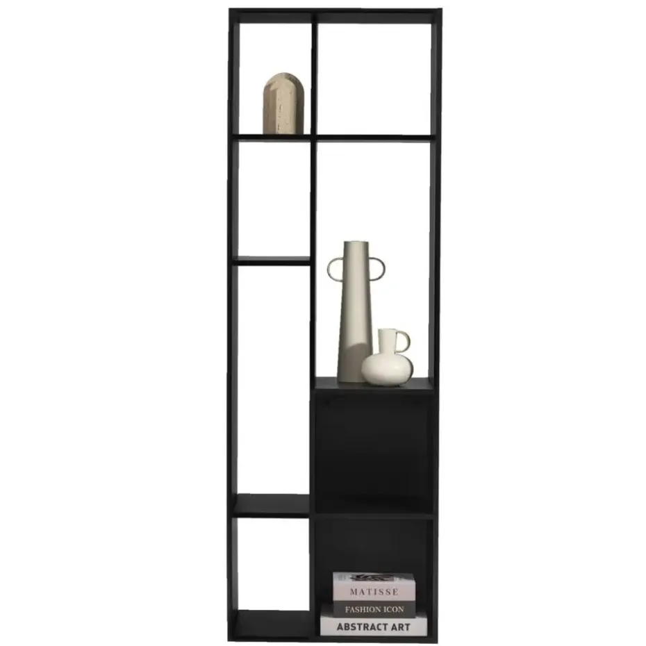 Kast Kenzi - zwart - 177x59x38 cm