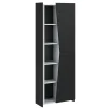 Kast Levi - zwart - 181x67x28 cm