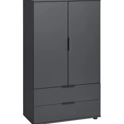 Kast Lucca 2-deurs - grafietkleur - 140x81x40 cm