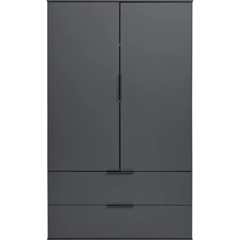 Kast Lucca 2-deurs - grafietkleur - 140x81x40 cm