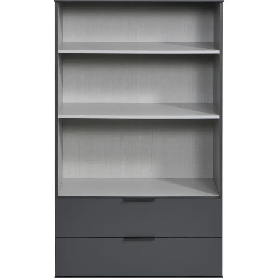 Kast Lucca 2-deurs - grafietkleur - 140x81x40 cm