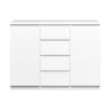 Kast Naia - hoogglans wit - 90,7x120,6x50 cm