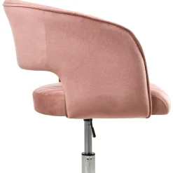 KATONAH - Bureaustoel - Roze - Fluweel