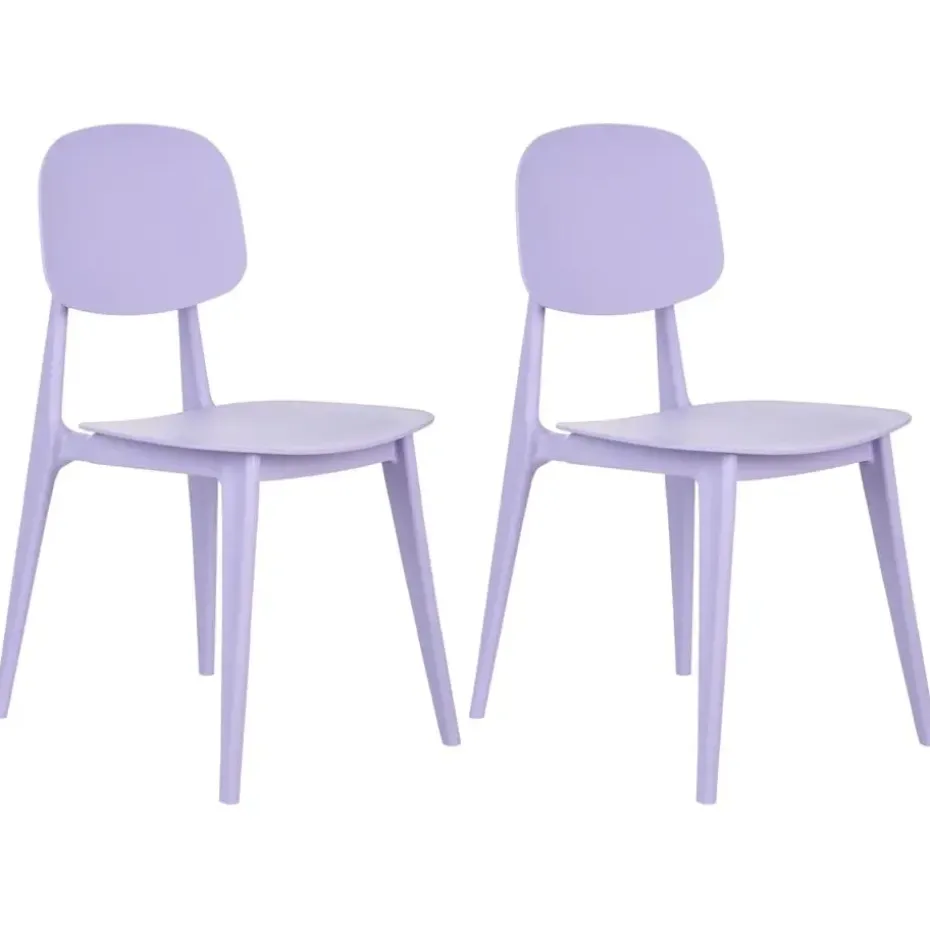 KATTAVIA - Tuinstoel set van 2 - Violet - Polypropyleen