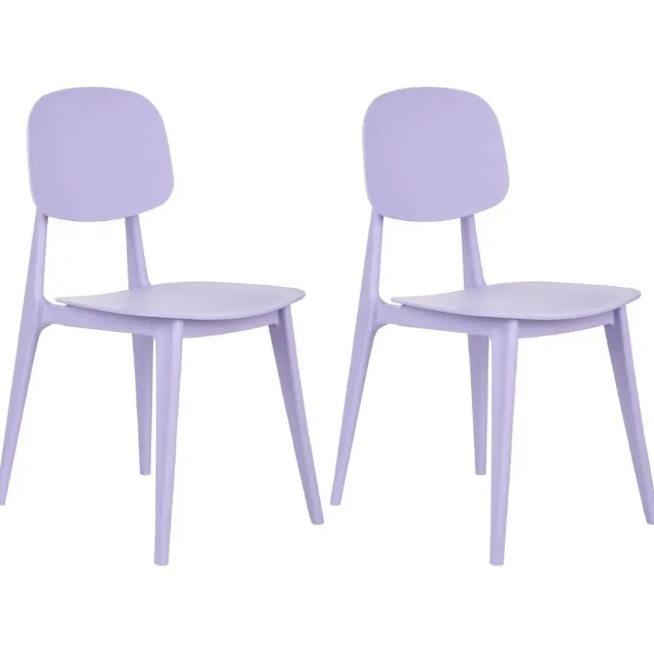 KATTAVIA - Tuinstoel set van 2 - Violet - Polypropyleen