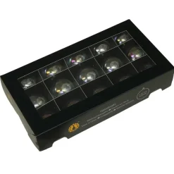Kerstballen glas 15x-transparant parelmoer 4 cm- milieubewust