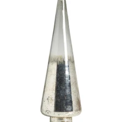 Kerstboom glas zilverkleur 38xØ12cm