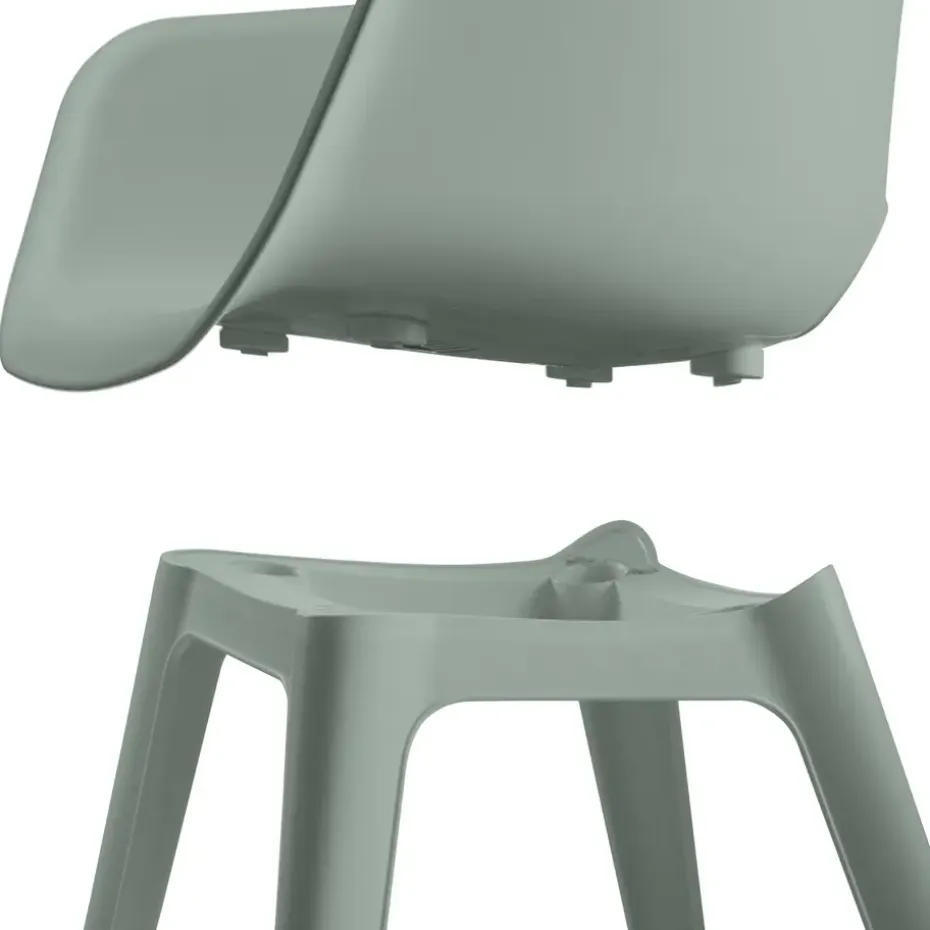 Keter Akola Tuinstoelen - 2 stuks -56.5x55x80cm - Vintage Green