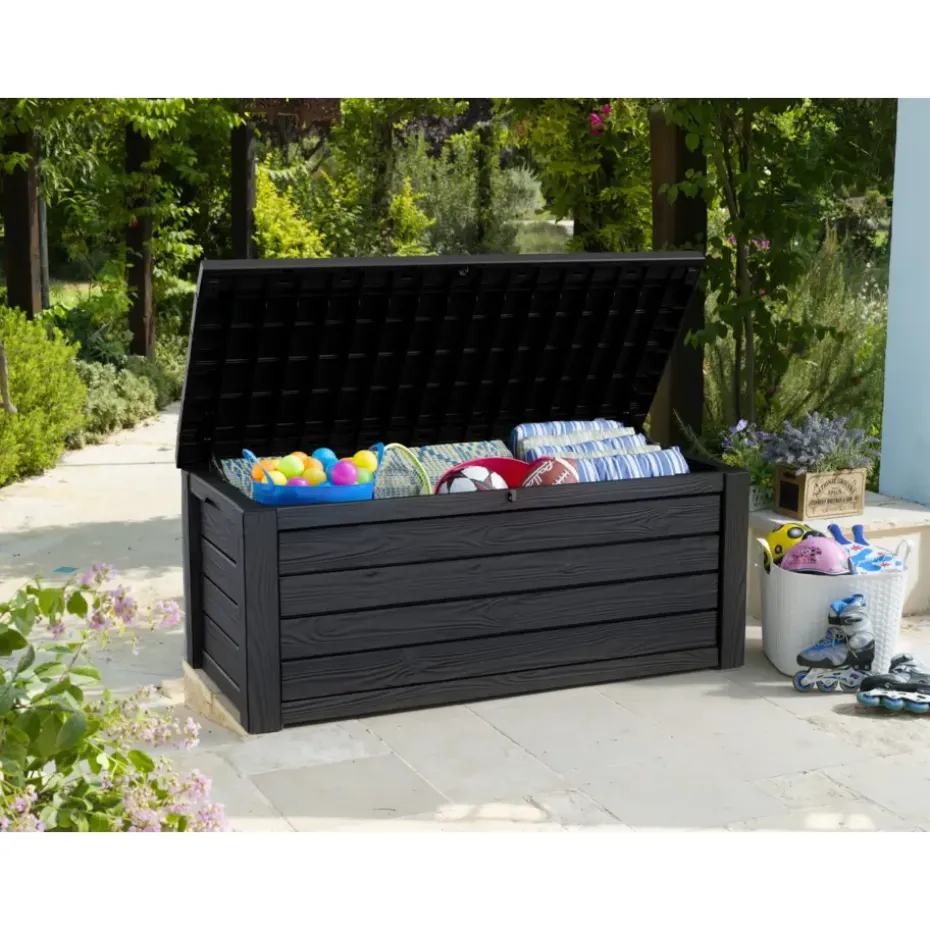 Keter Eastwood Opbergbox - 570L - 72,4x155x64,4cm - Antraciet