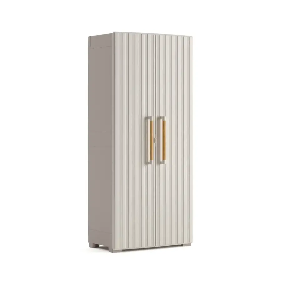 Keter Groove Hoge Kast - 80x45x180 cm - Beige