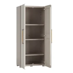 Keter Groove Hoge Kast - 80x45x180 cm - Beige