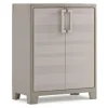 Keter Gulliver Lage Kast - 2 Planken - 80x44x100 cm - zand/beige