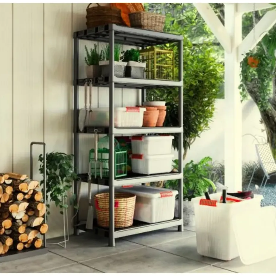 Keter Kunststof Stellingkast extra breed - 90x60x187cm - zwart