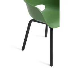 Keter Noa Tuinstoel - 2 stuks - 55x56.5x80cm - metalen onderstel - Olijfgroen