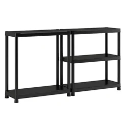 Keter Plus Shelf 90/5 - 5 Planken - 90x40x182cm - Zwart