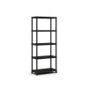 Keter Plus Stellingrek 80/5 - 5 Planken - 80x40x187 cm - zwart