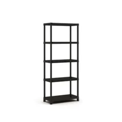Keter Plus Stellingrek 80/5 - 5 Planken - 80x40x187 cm - zwart