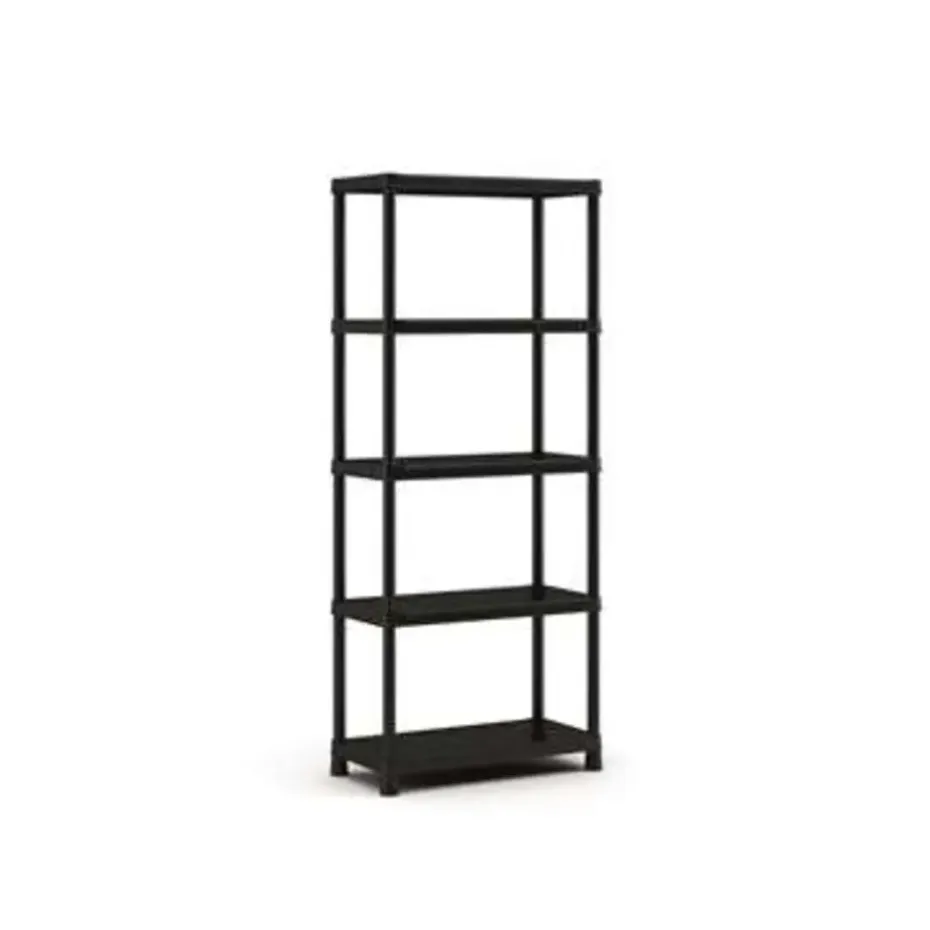 Keter Plus Stellingrek 80/5 - 5 Planken - 80x40x187 cm - zwart