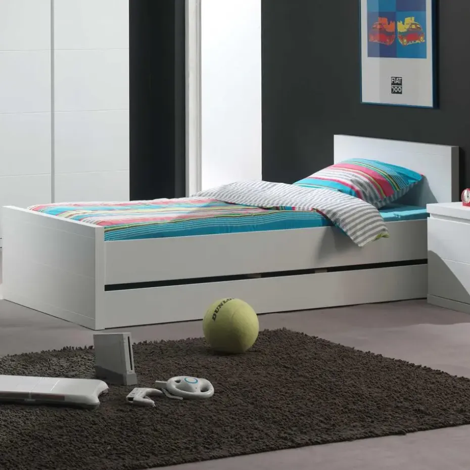 Kinderbed Lara 90x200 cm - wit
