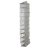 Kipit Kledingkast organizer - 10 vaks - grijs - 15 x 28 x 118 cm