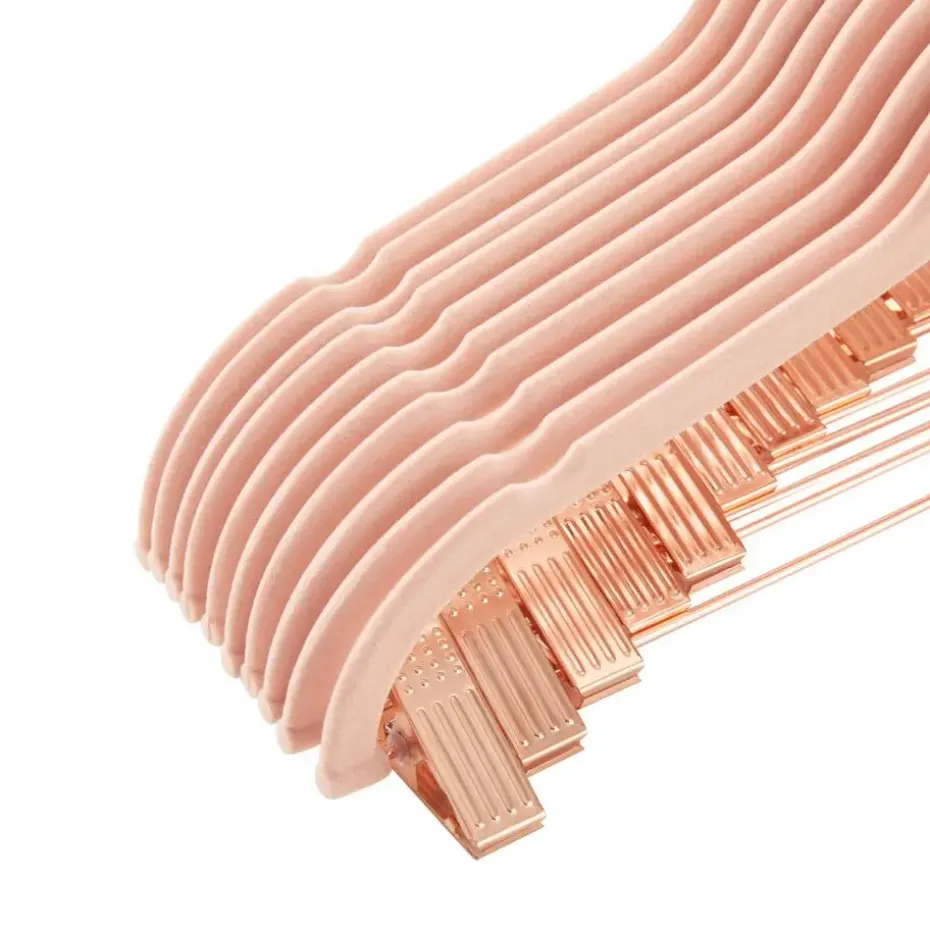 Kledinghangers - Broekhangers - 20 Stuks - Anti slip - Roze - Fluweel