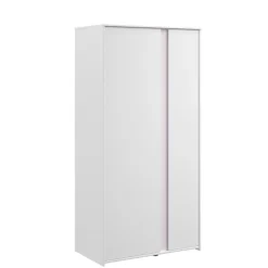 Kledingkast Bobby 2-deurs - wit - 182x90x51 cm