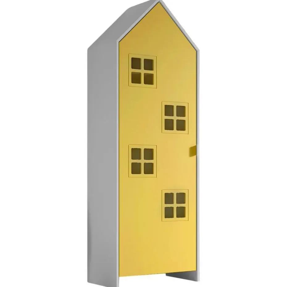 Kledingkast Casami Bruges - 58x37x172 cm - Geel