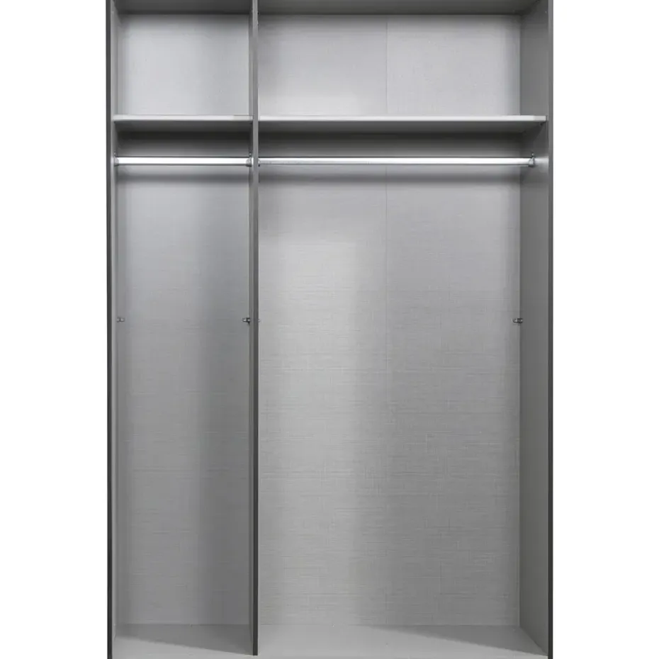 Kledingkast Milaan 3-deurs- grafiet - 208x135x58 cm