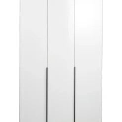 Kledingkast Milaan 3-deurs- wit - 208x135x58 cm