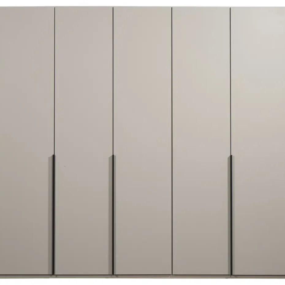 Kledingkast Milaan 5-deurs - greige - 236x225x58 cm