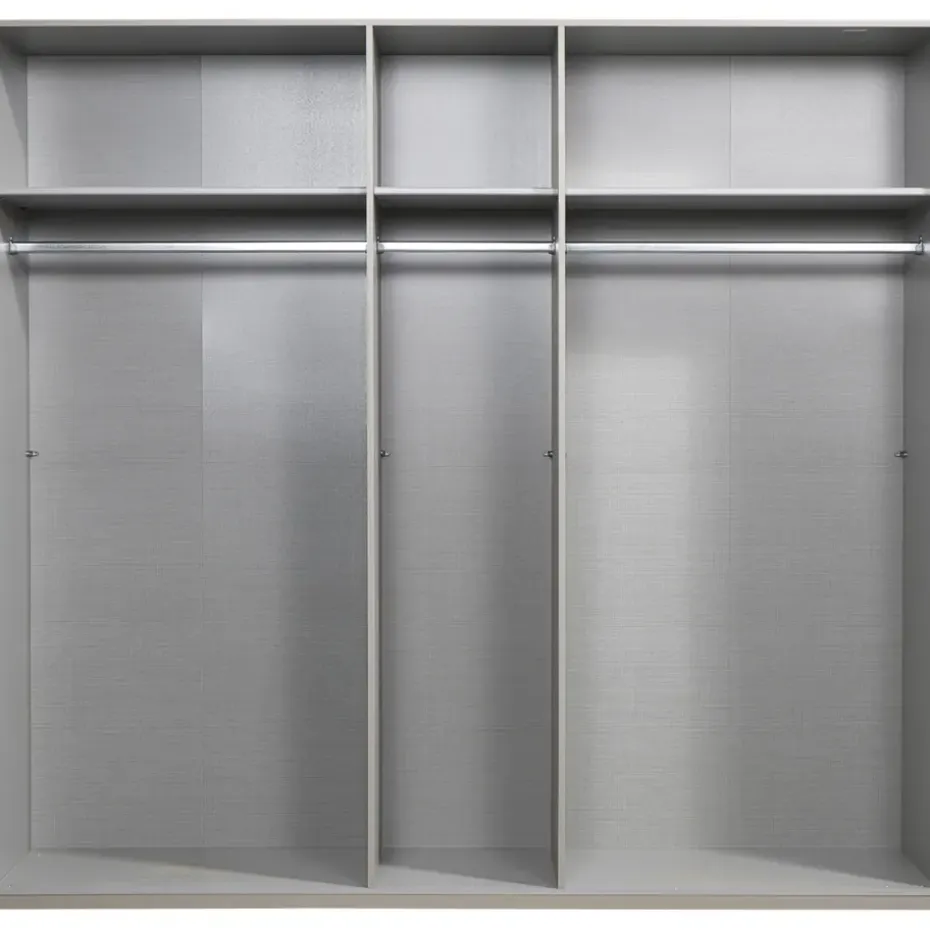 Kledingkast Milaan 5-deurs - greige - 236x225x58 cm