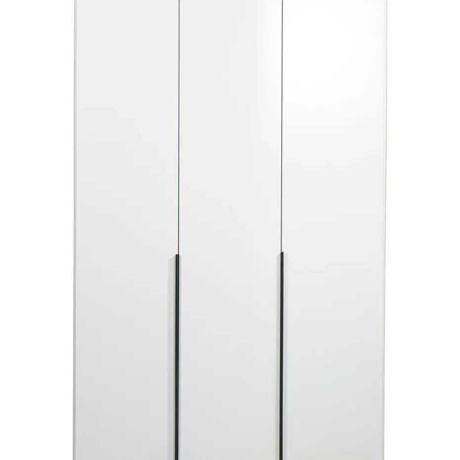 Kledingkast Milaan 3-deurs - wit - 236x135x58 cm