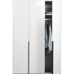 Kledingkast Milaan 3-deurs - wit - 236x135x58 cm