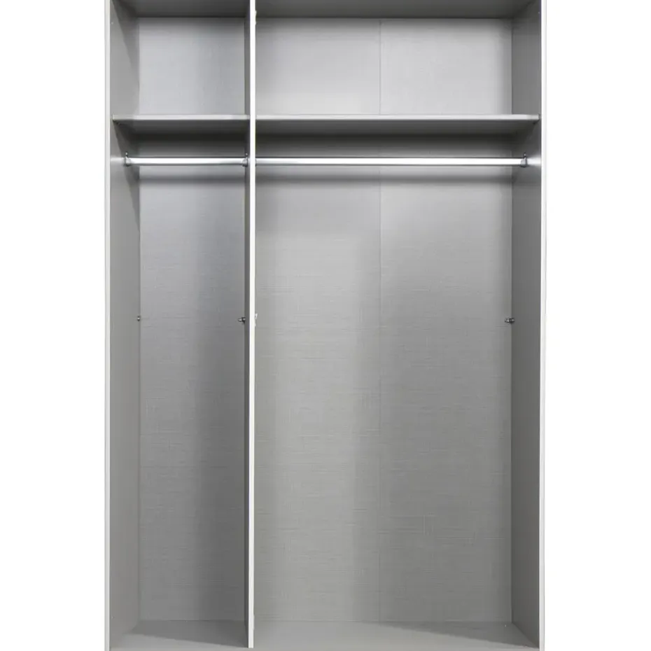 Kledingkast Milaan 3-deurs - wit - 236x135x58 cm