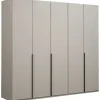 Kledingkast Milaan 5-deurs - greige - 208x225x58 cm