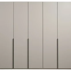 Kledingkast Milaan 5-deurs - greige - 208x225x58 cm