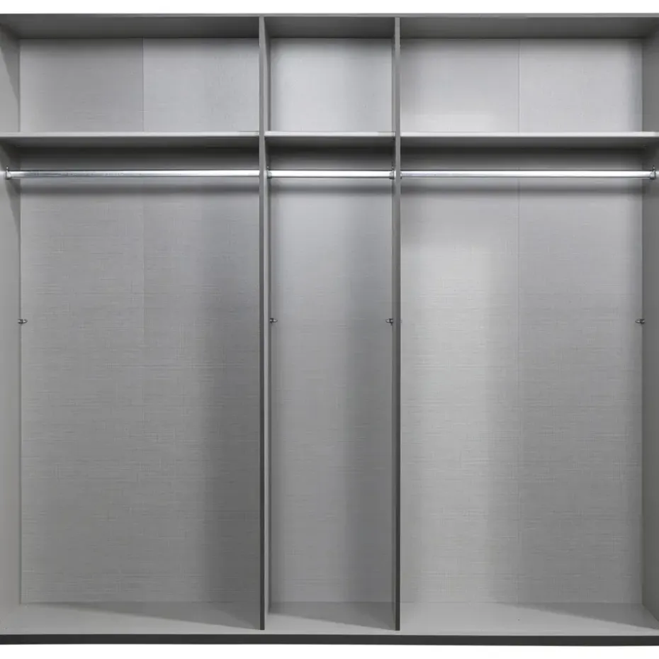 Kledingkast Milaan 5-deurs - grafiet - 208x225x58 cm