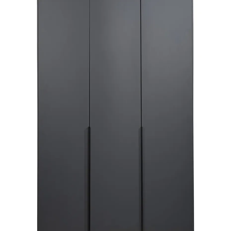 Kledingkast Milaan 3-deurs - grafiet - 236x135x58 cm
