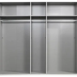Kledingkast Milaan 5-deurs - wit - 236x225x58 cm