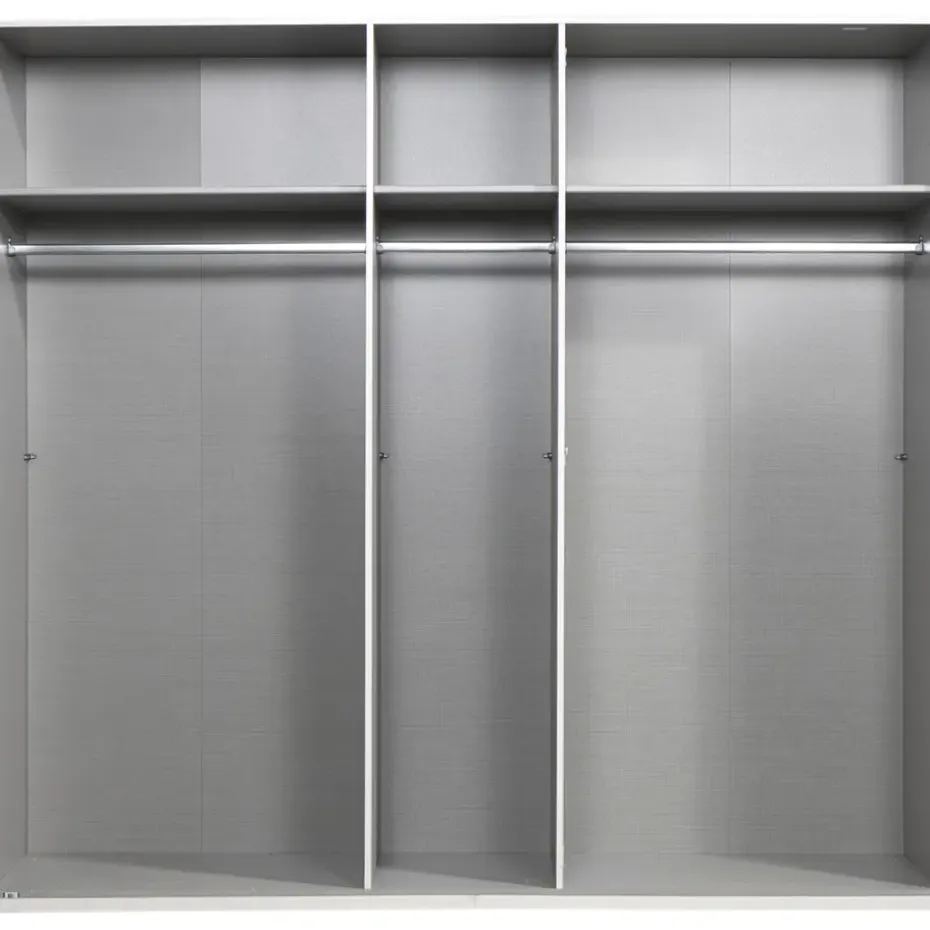 Kledingkast Milaan 5-deurs - wit - 236x225x58 cm