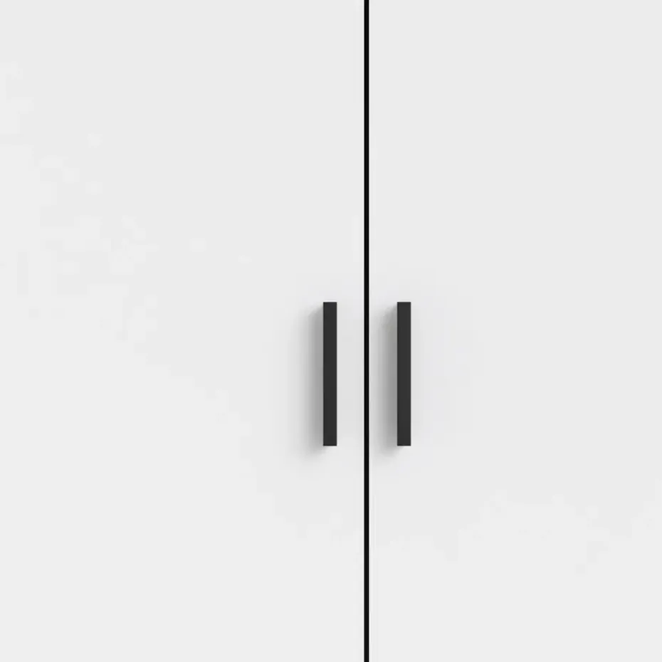 Kledingkast Sprint 3-deurs - wit - 200x147x50 cm