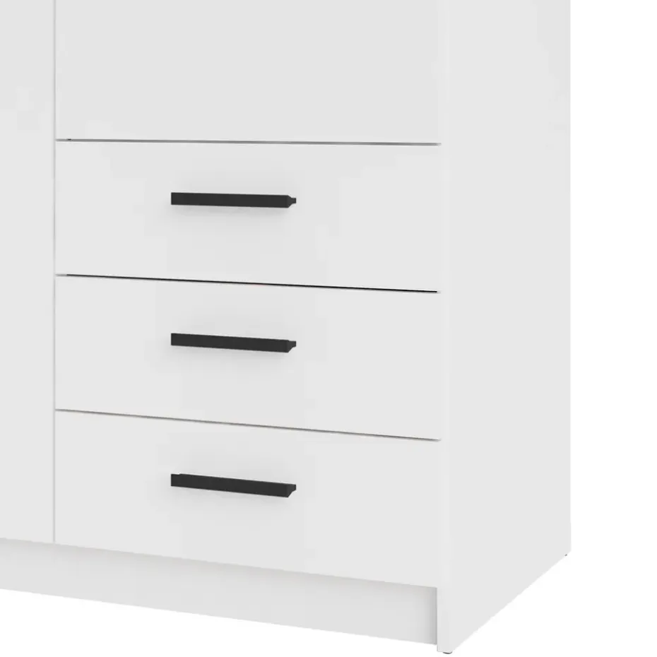 Kledingkast Sprint 2-deurs - wit - 200x98,5x50 cm