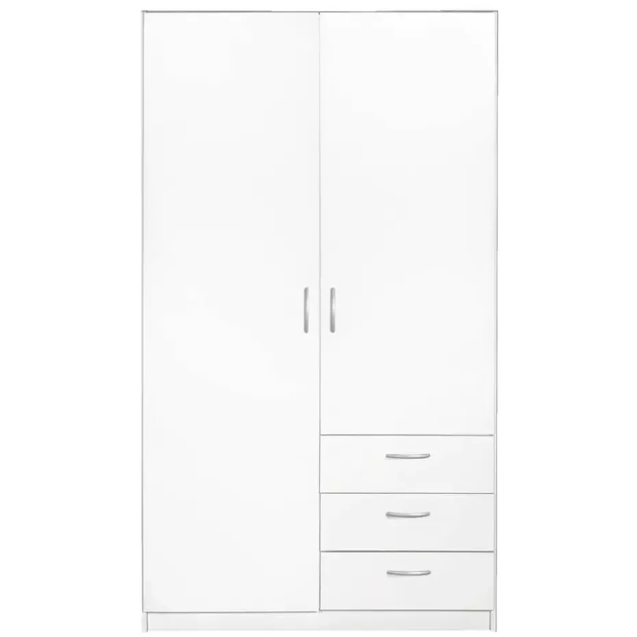 Kledingkast Varia 2-deurs - wit - 175x97x50 cm