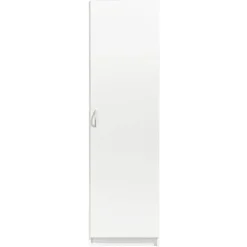 Kledingkast Varia 1-deurs - wit - 175x49x50 cm